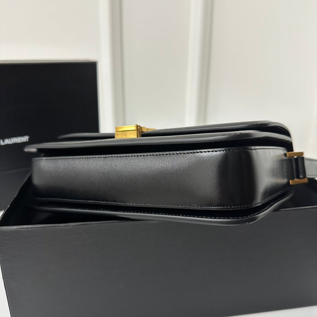 聖Y羅-BOX SAINT LAURENT 豆腐包 大號 黑色