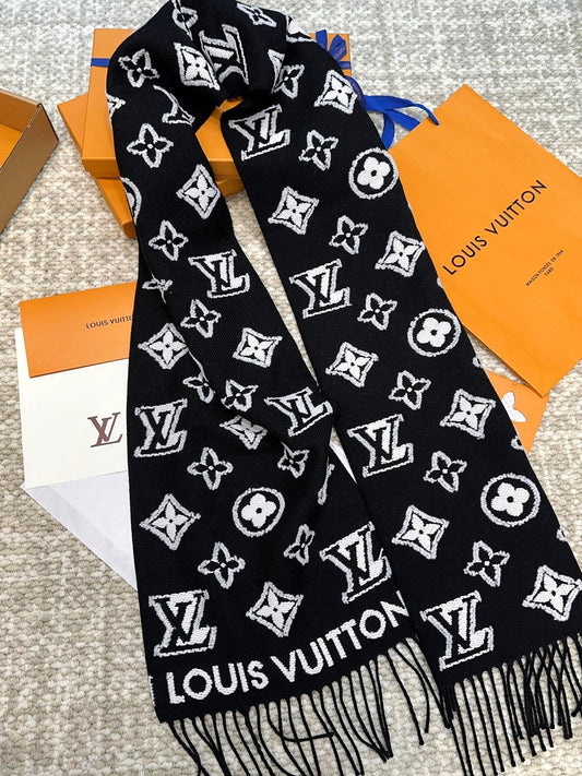 路L家- 2024 MONOGRAM圖騰圍巾 34*200