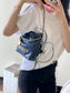小香家-2023春夏新款 22BAG Mini 海軍藍 上身圖