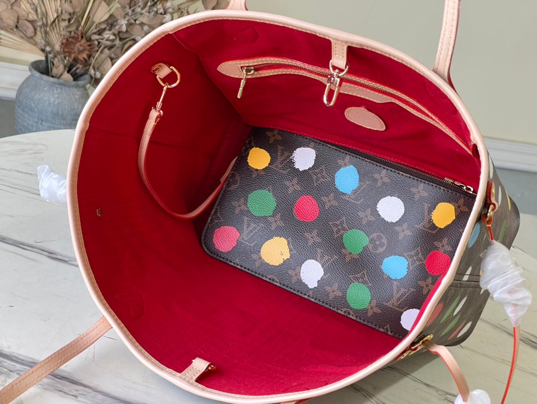 M46381 路L家-Neverfull 中號 草間彌生合作系列
