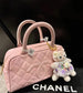 小香家-Chanel Vintage 中古保齡球包 粉色