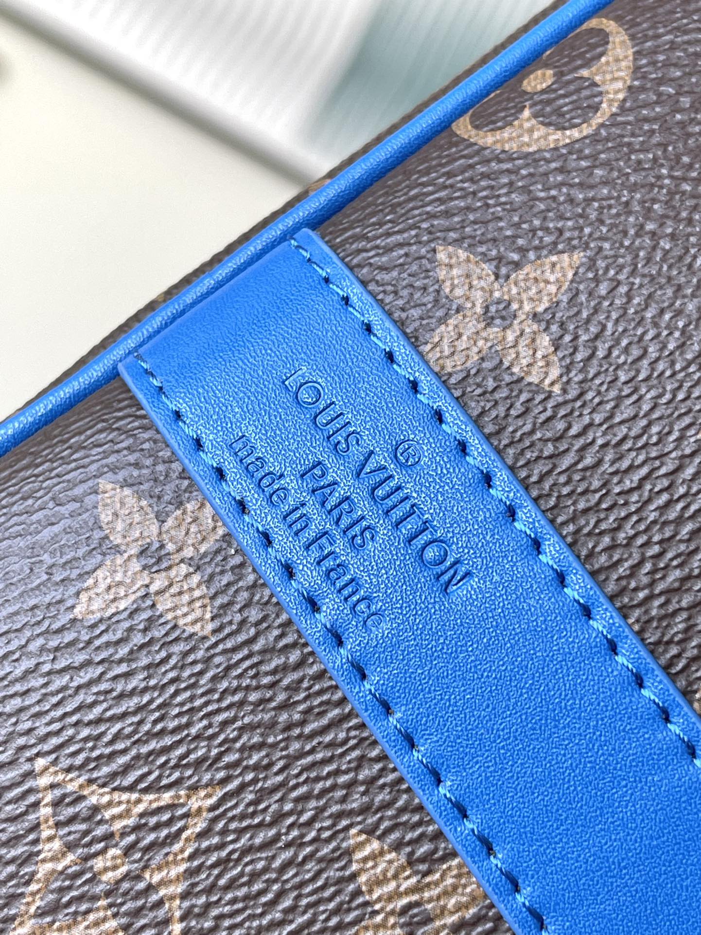 M41416 路L家-Keepall Bandoulière男款旅行袋 藍色
