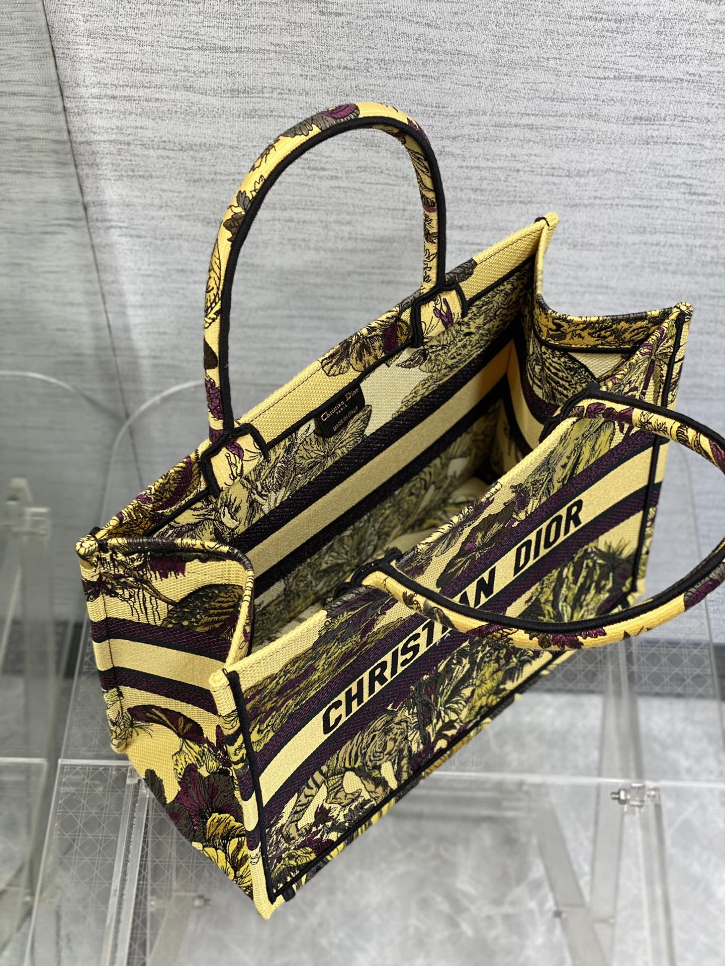 迪D家-Book Tote 2023春夏系列 動物園黃色 中號