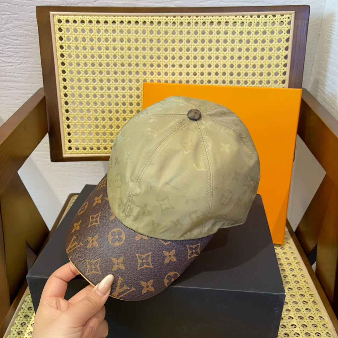 路L家-復刻版老花棒球帽 卡其