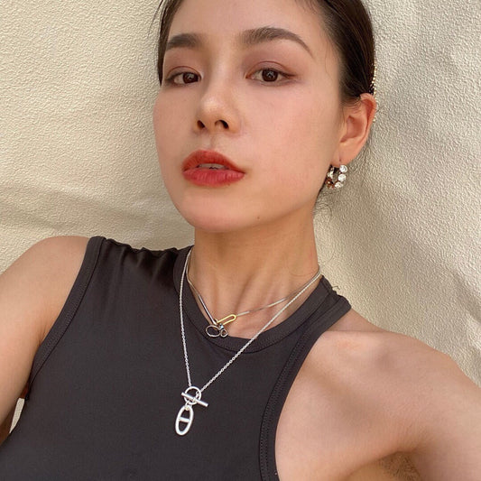 小愛款-豬鼻子純銀項鍊2506023