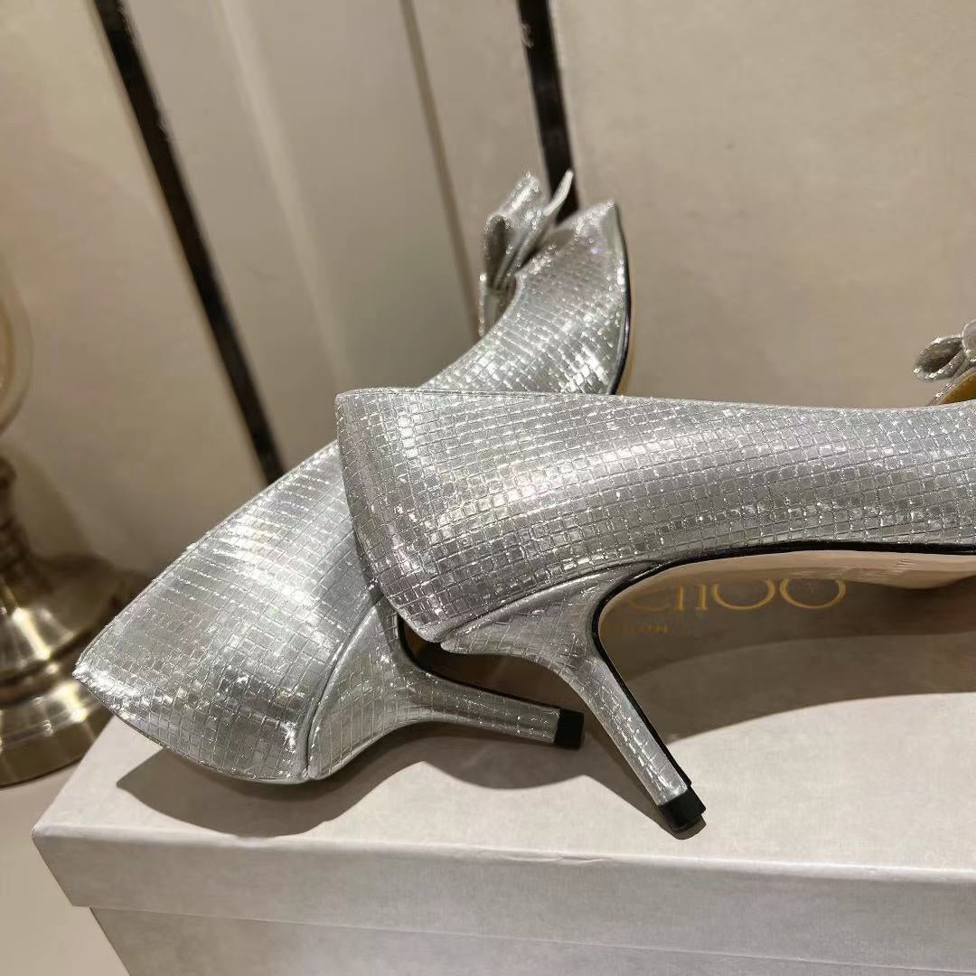 JC傑米-巴黎櫥窗定制款 Blingbling高跟鞋 6.5CM 銀色