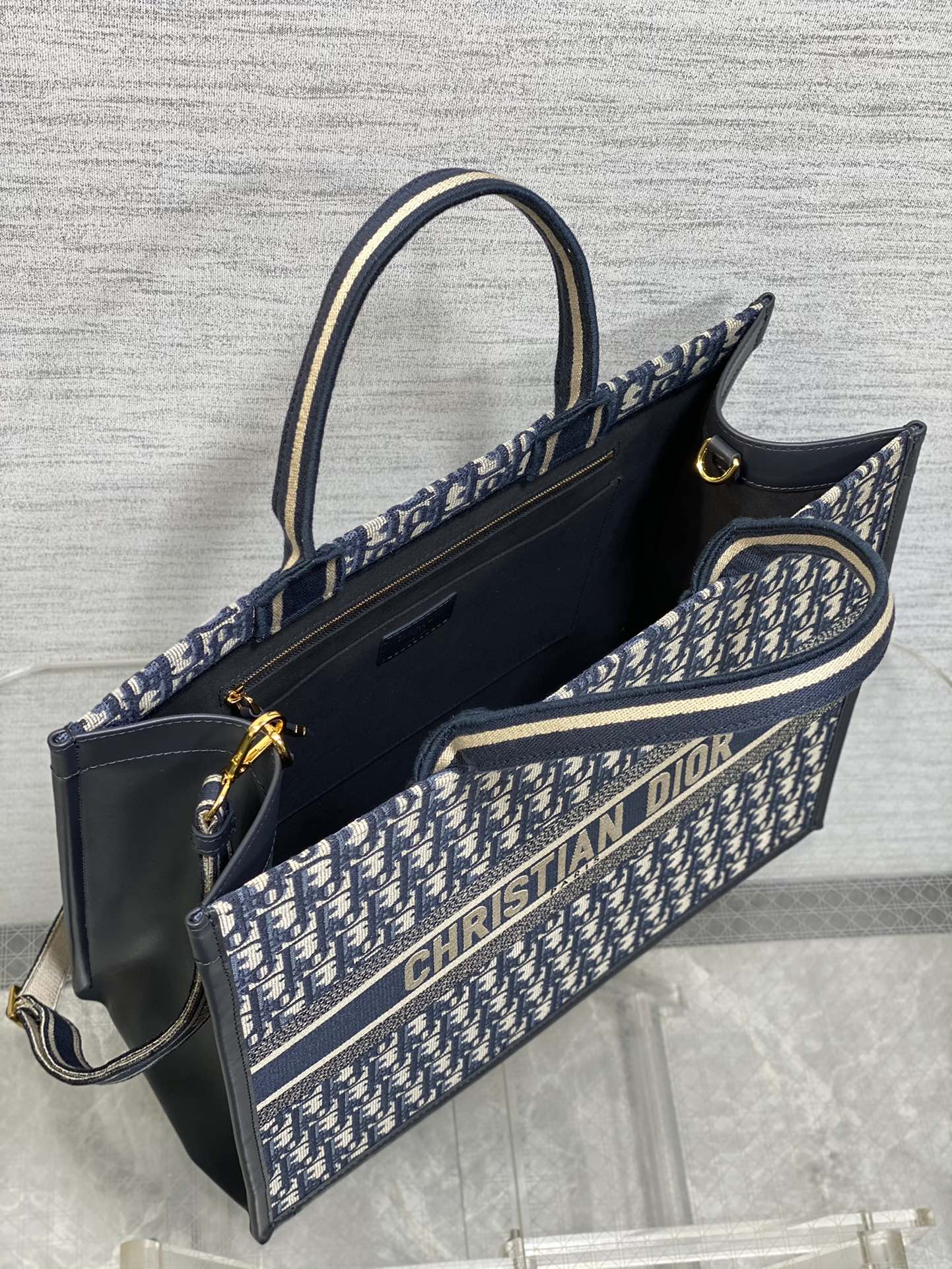 迪D家-秋冬新款 Tote 老藍花 大號