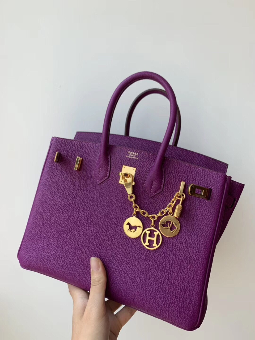 小愛款-Birkin 25 Togo P9 海葵紫 金扣