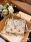 M46833 路L家-OnTheGo PM 托特購物包 白色