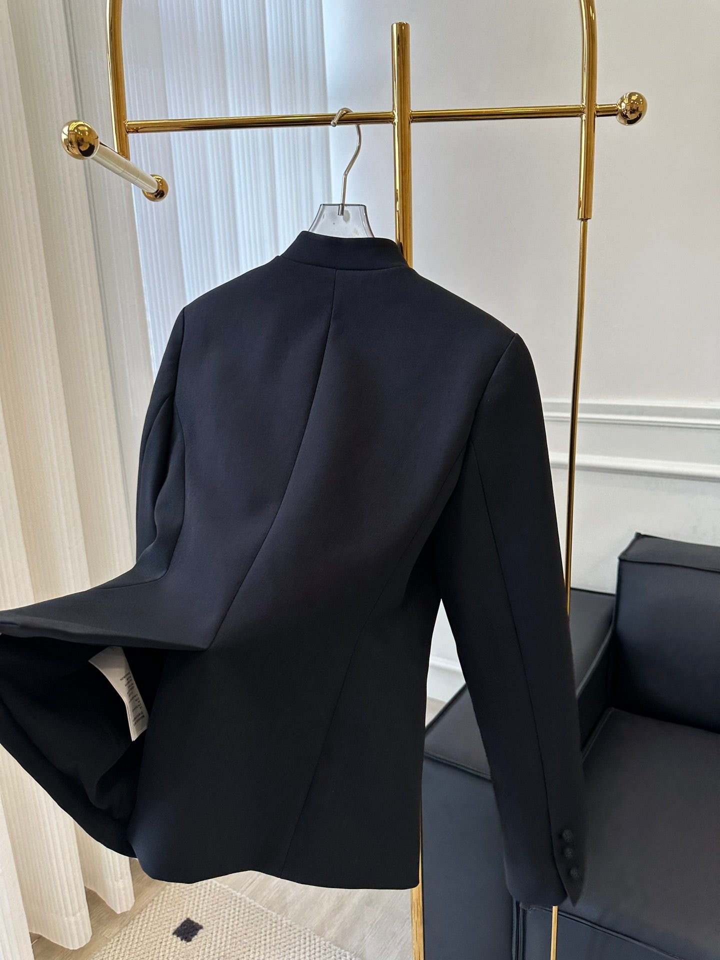 迪D家-2403 新款中式盤扣修身剪裁西服外套