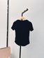穆M家-2404 春夏最新款純欲風修身U領TEE 黑色