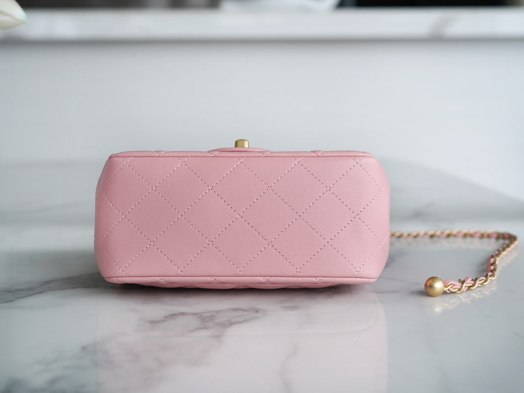 小香家_Chanel 23k 金球方胖子 粉色