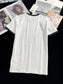 賽C家-2403 24早春新品虛線字母logoTEE 白色