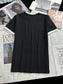 賽C家-2403 24早春新品虛線字母logoTEE 黑色
