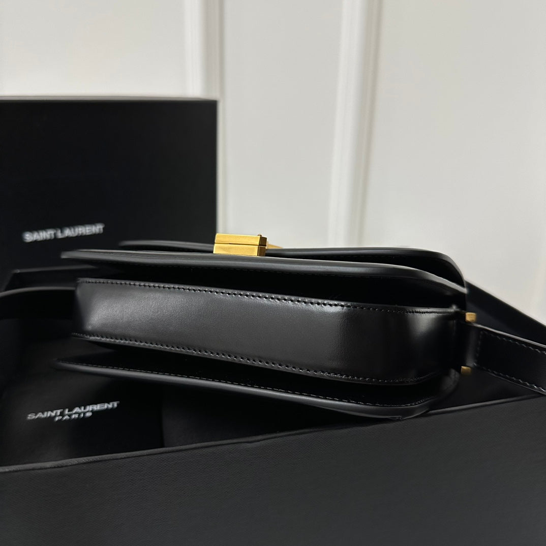 聖Y羅-BOX SAINT LAURENT 豆腐包 小號 黑色