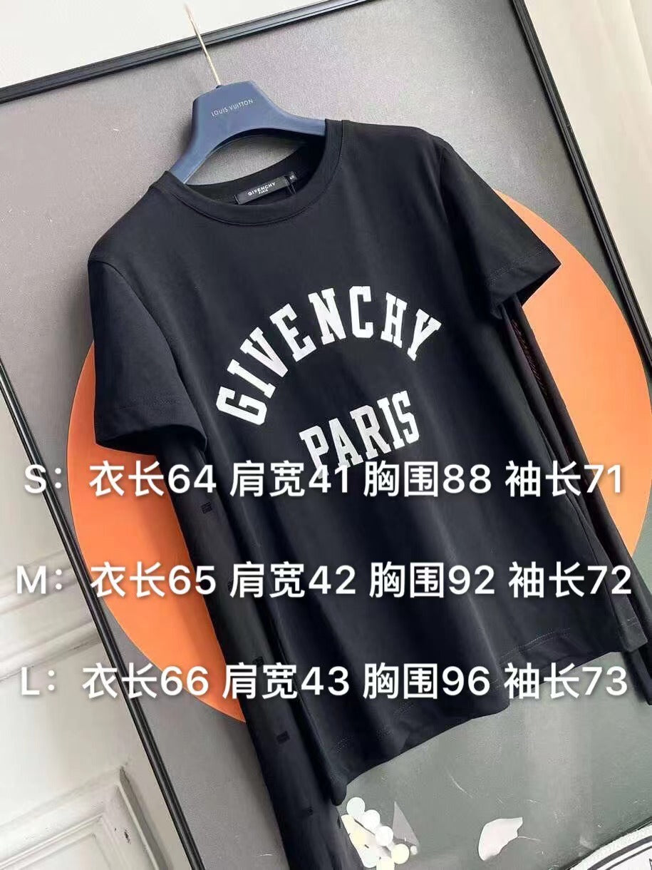 紀G家-2403 假兩件字母寬鬆Tee
