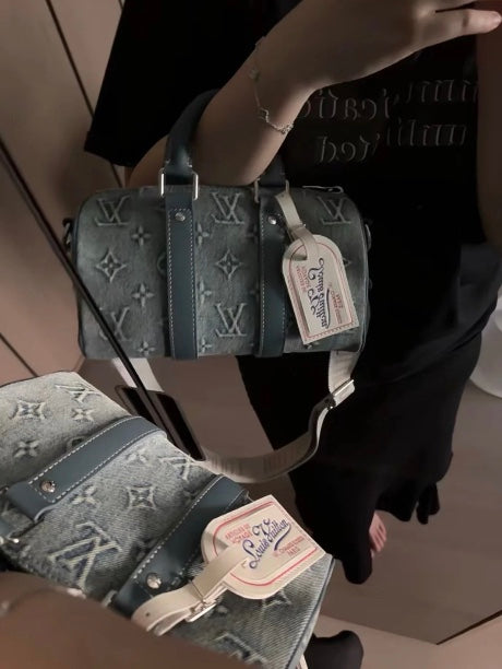 M22762 路L家-keepall25 浮雕牛仔款