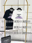 小香家-2404 重疊logo標短袖Tee 黑色