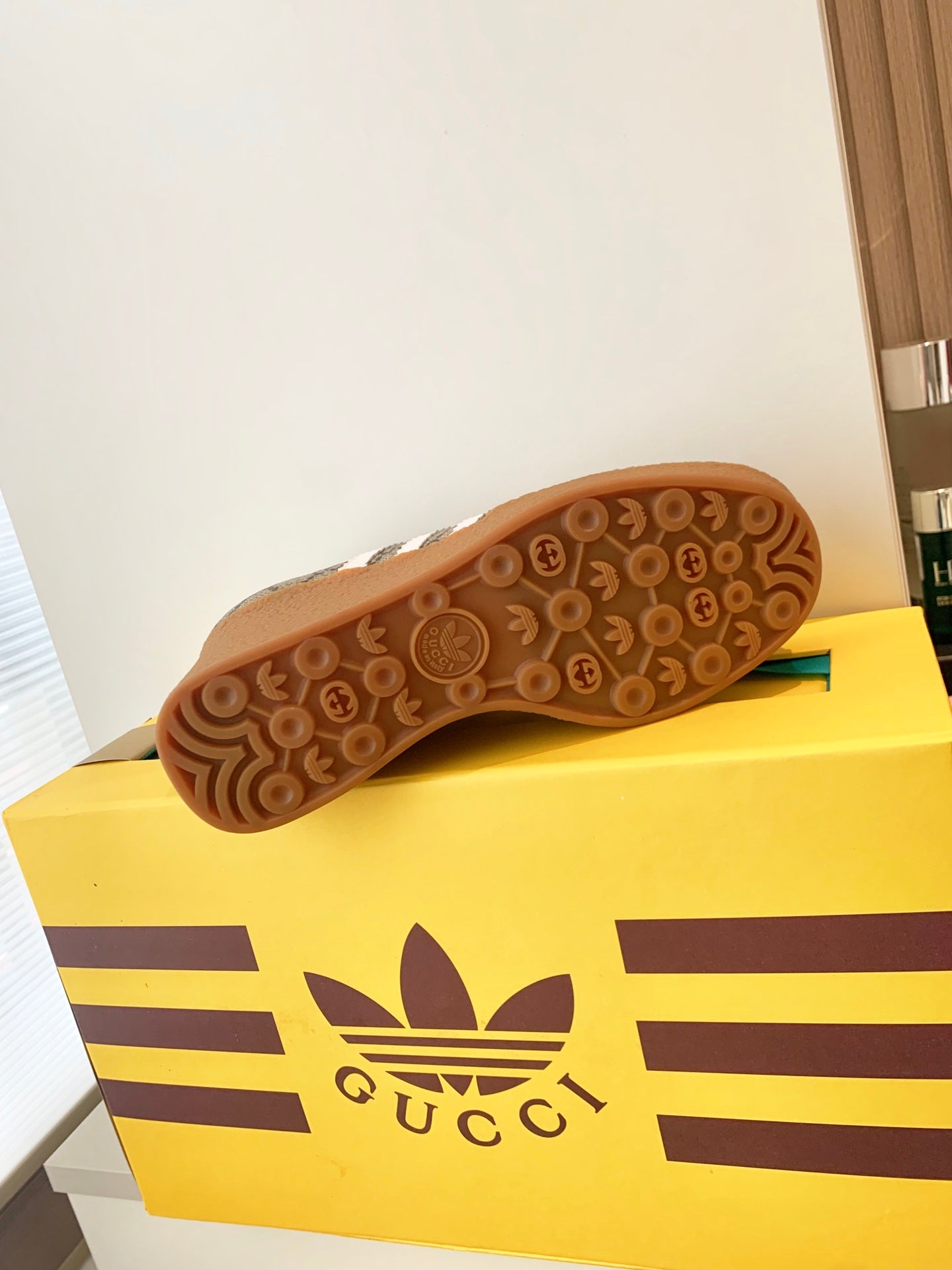 古G家-運動高跟鞋 三葉草聯名款 老花紋路  9CM