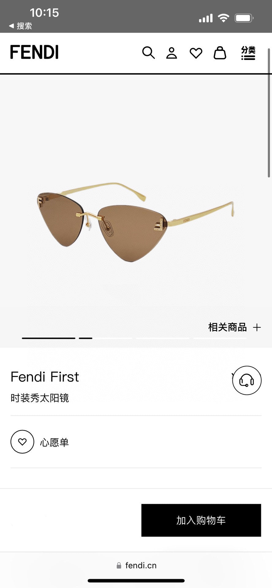 芬F家-墨鏡 40047 茶色