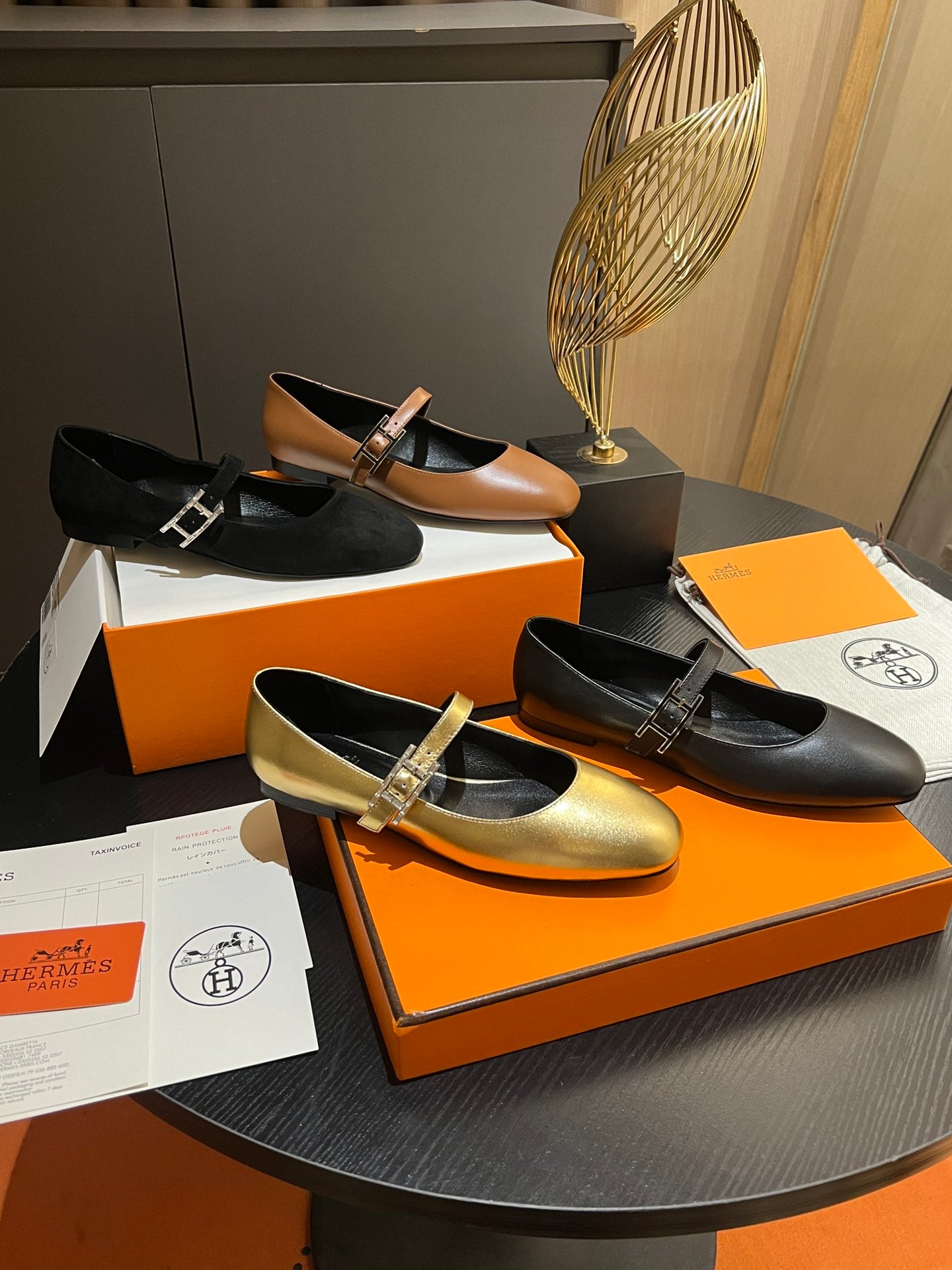 小愛款-2024摩登芭蕾舞鞋 咖啡色