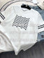 小香家-2403 重工刺繡字母寬鬆短袖Tee