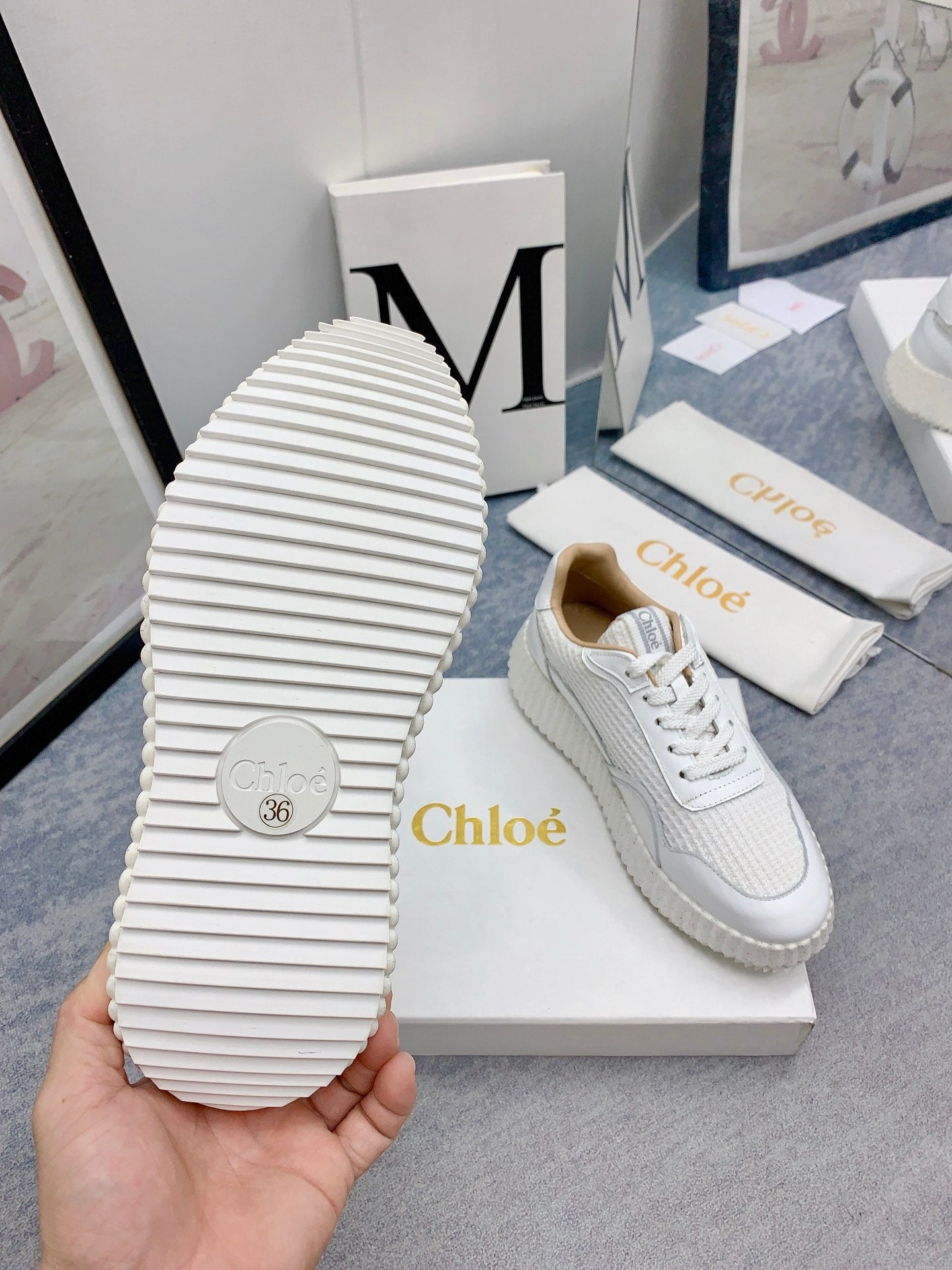 克羅C-Nama sneaker彩虹系列 運動鞋 白色