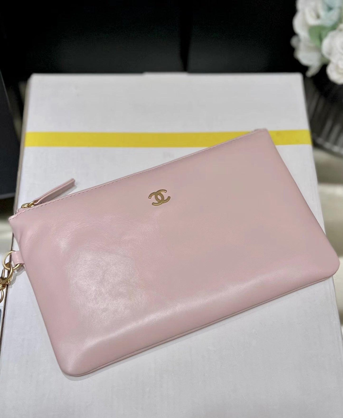 小香家-2023春夏新款 22BAG 中號 淡粉色
