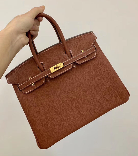小愛款-Birkin 25 E4 楓葉棕 金扣