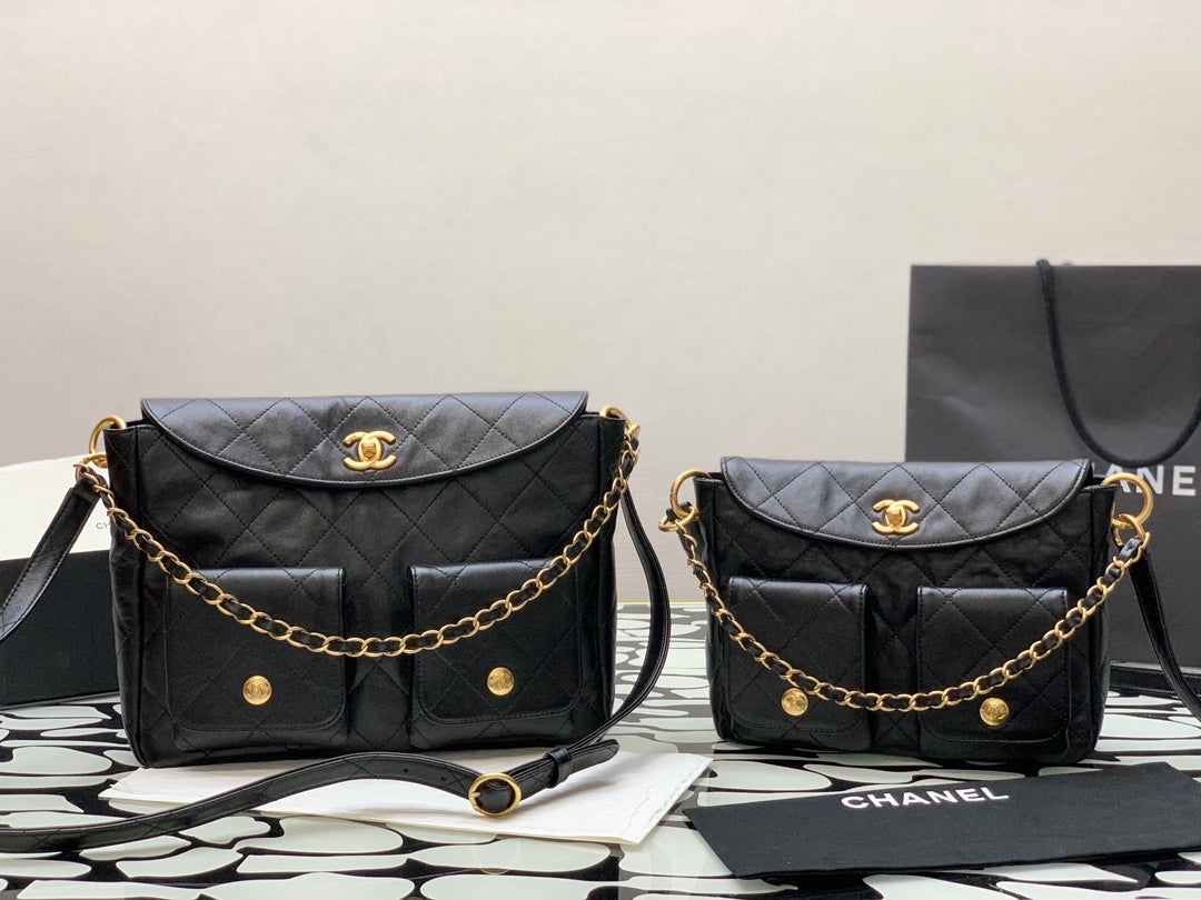 小香家-Chanel Hobo 復古單肩包 黑色