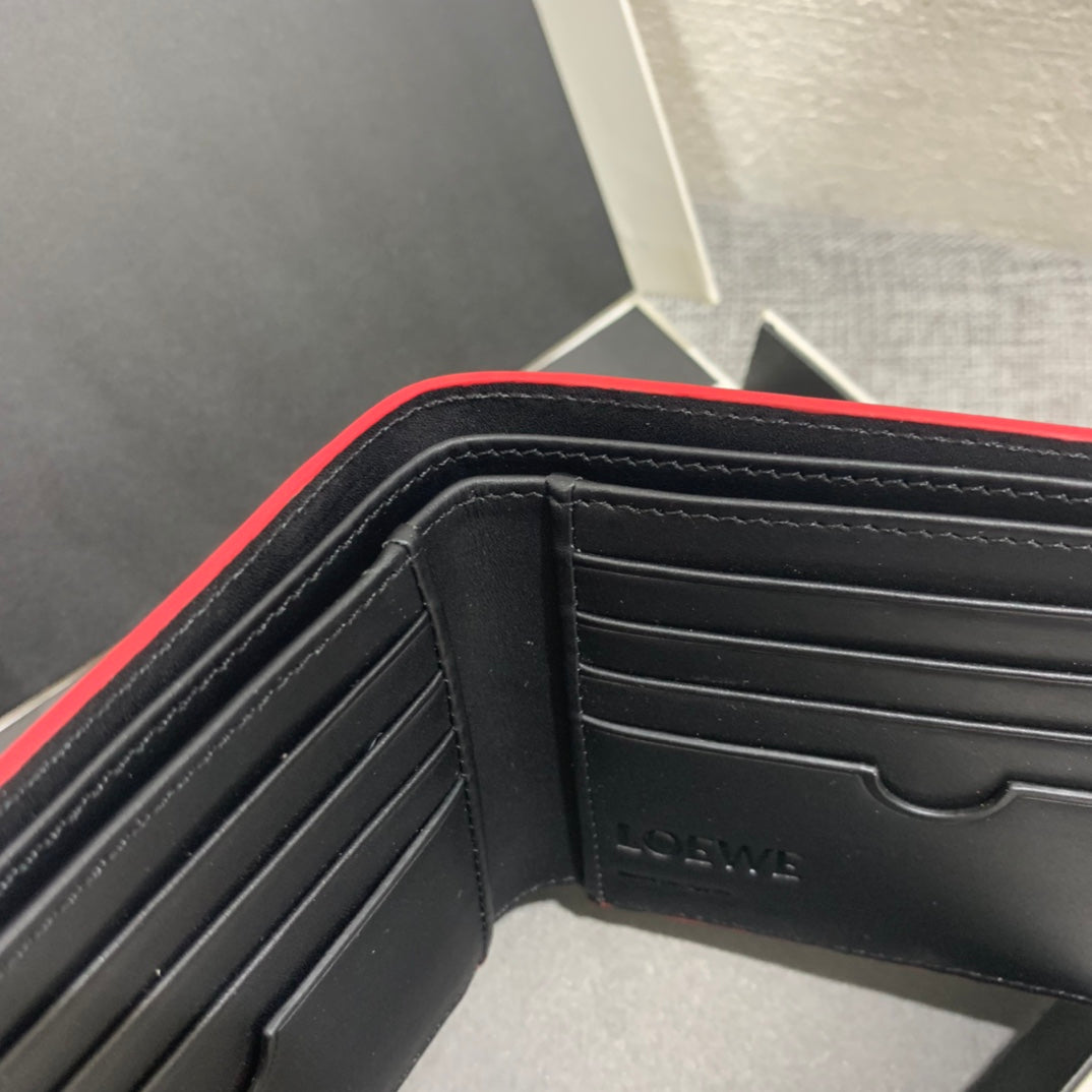 羅L威-Brand bifold wallet系列男士對折短夾 黃色
