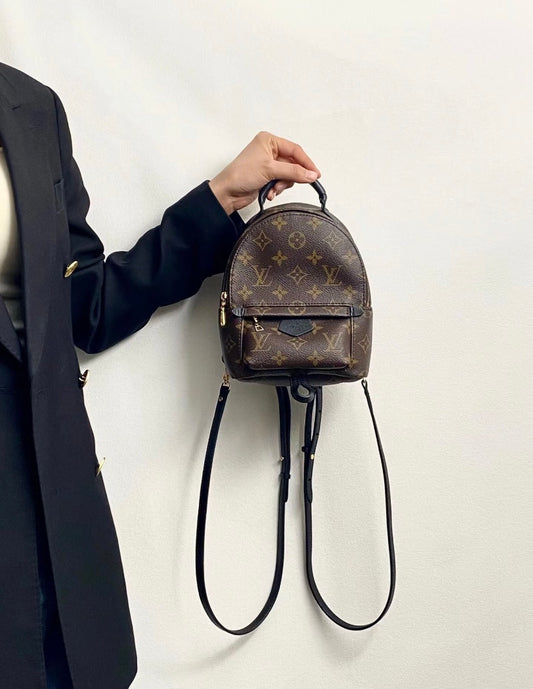 路L家-M44873 Palm Springs Mini雙肩包 棕色