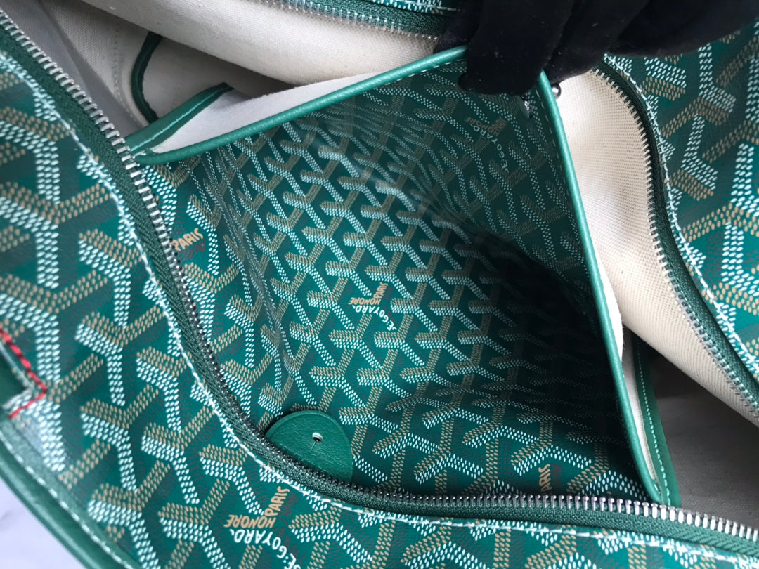 戈G家-拉鍊大托特包 綠色