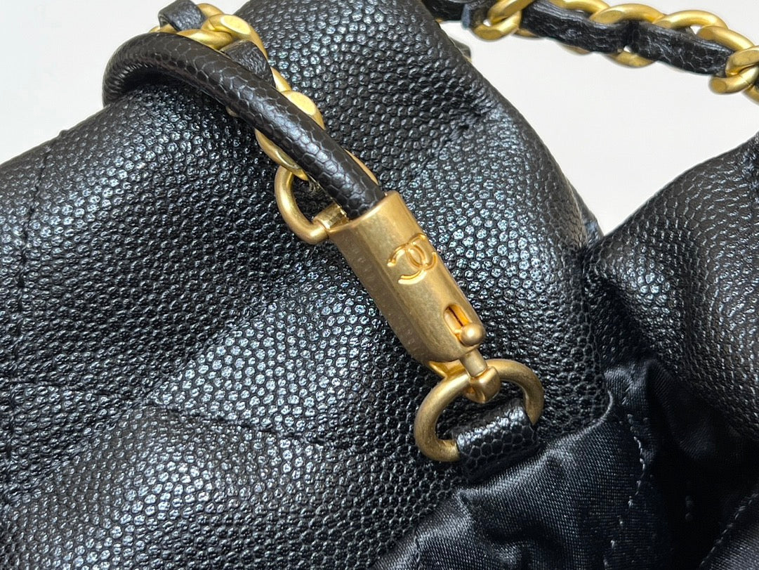 小香家-24K Mini22Bag荔枝皮垃圾包 黑色