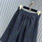 小香家-2403 24新品上架重工珠片繡花短款套裝 黑色