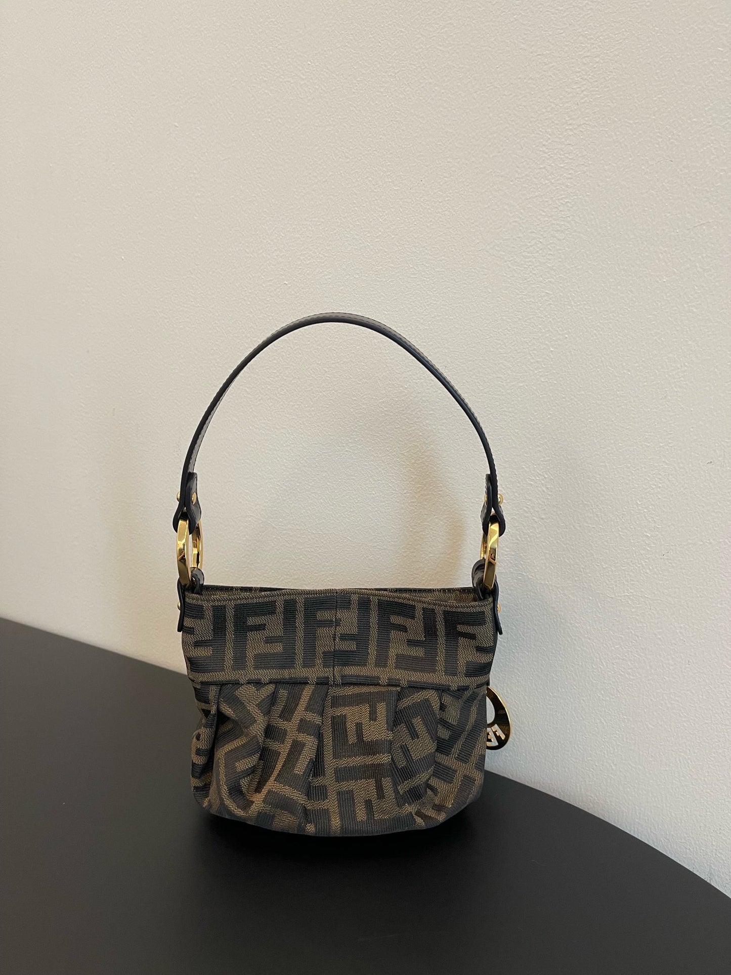 芬F家- 老花中古小元寶手提包
