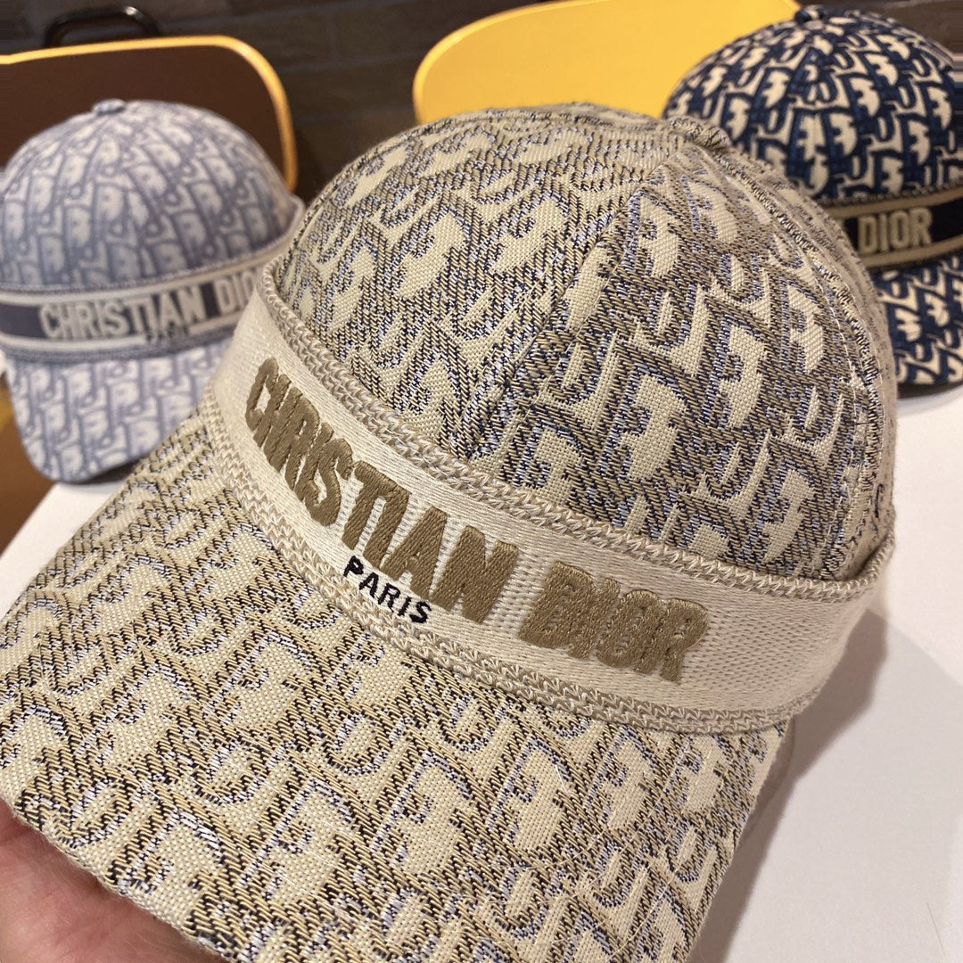 迪D家-韓版新款 重工刺繡老花棒球帽