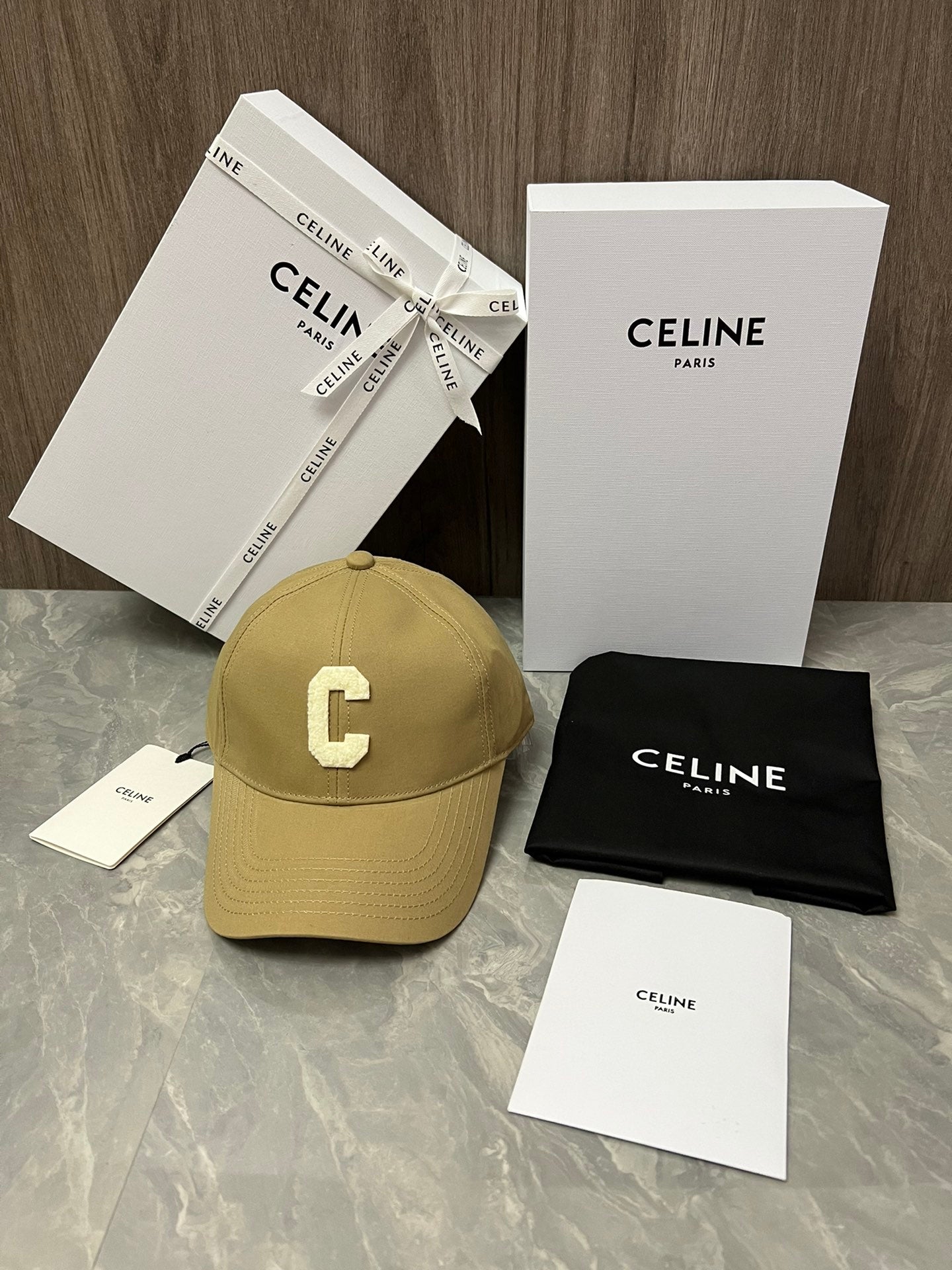 賽C家-簡約C字母Logo棒球帽 黃色