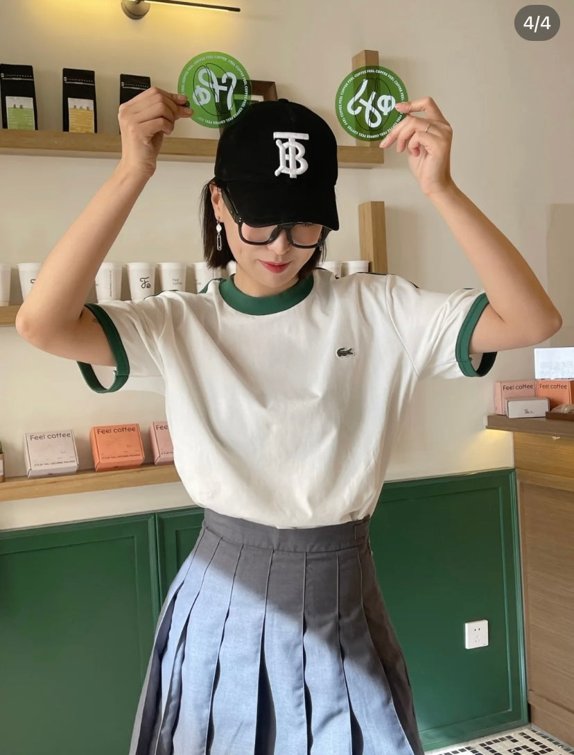 巴B家-新款內格紋大B刺繡棒球帽