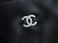 小香家-Chanel 22號手袋 黑銀色中號