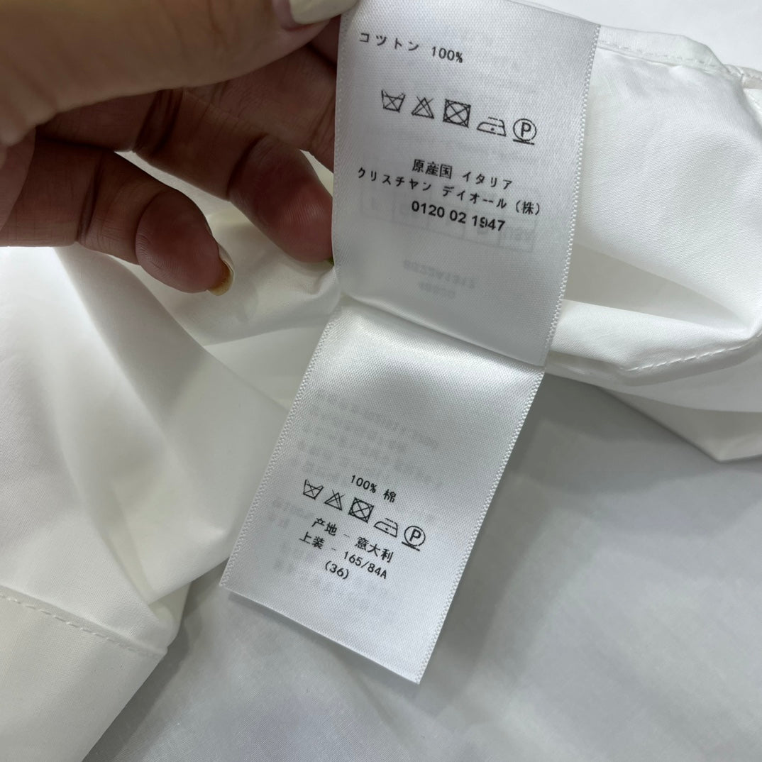 迪D家-2403 24新品上架飄帶襯衫 白色