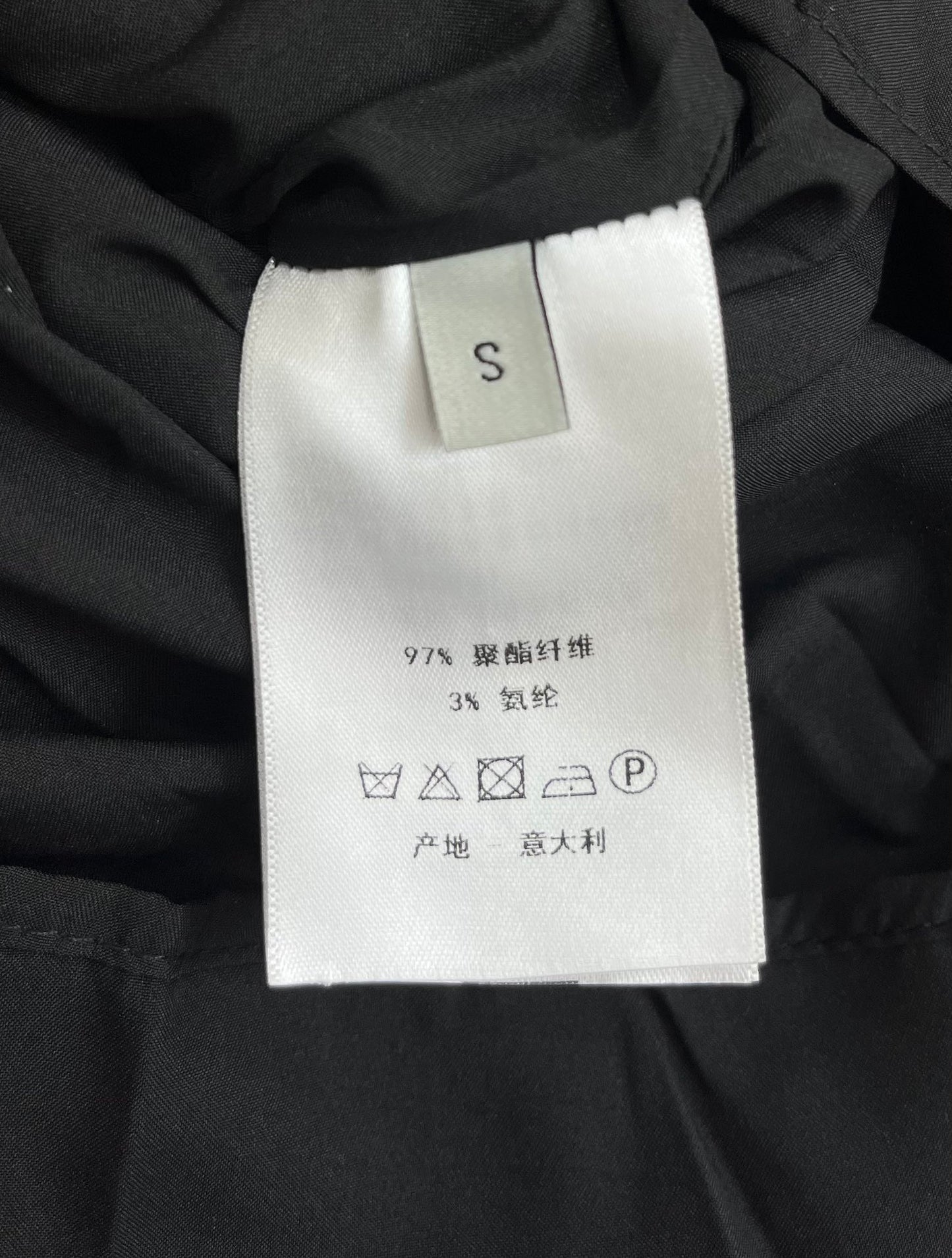 迪D家-2403 24SS春夏新款壓褶短裙 藍色