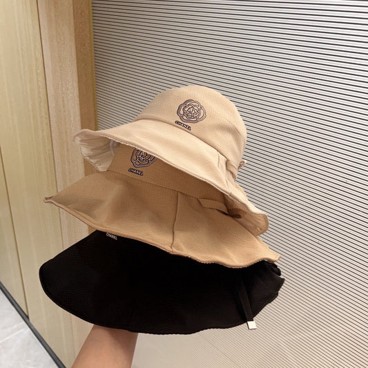 小香家-2023春夏新款 山茶花漁夫帽