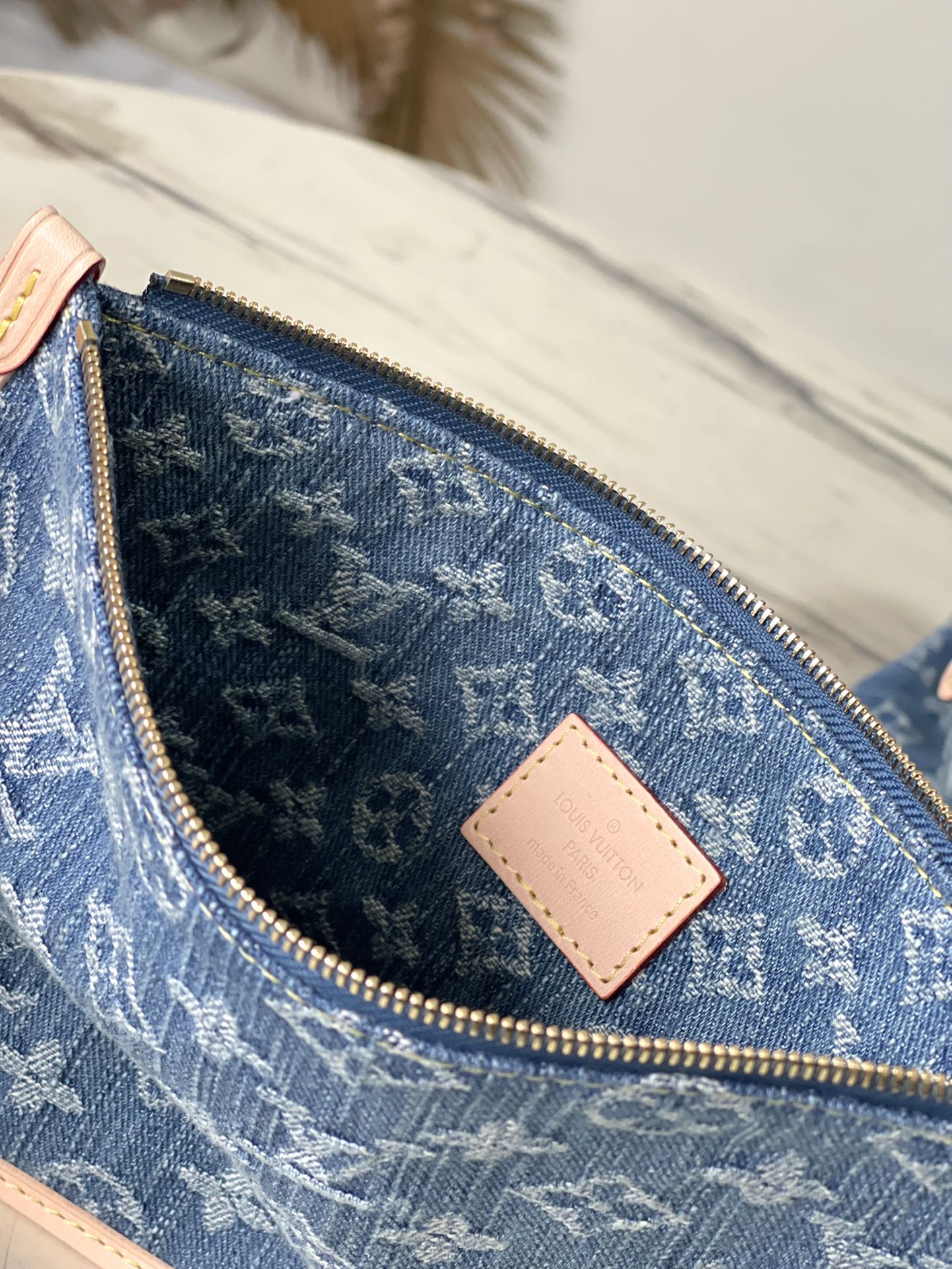 M46855 路L家-Carryall MM手袋 斜背包/肩背包 牛仔丹寧