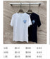 迪D家-2403 24春夏新款 小狗刺繡圓領短袖TEE 藍色