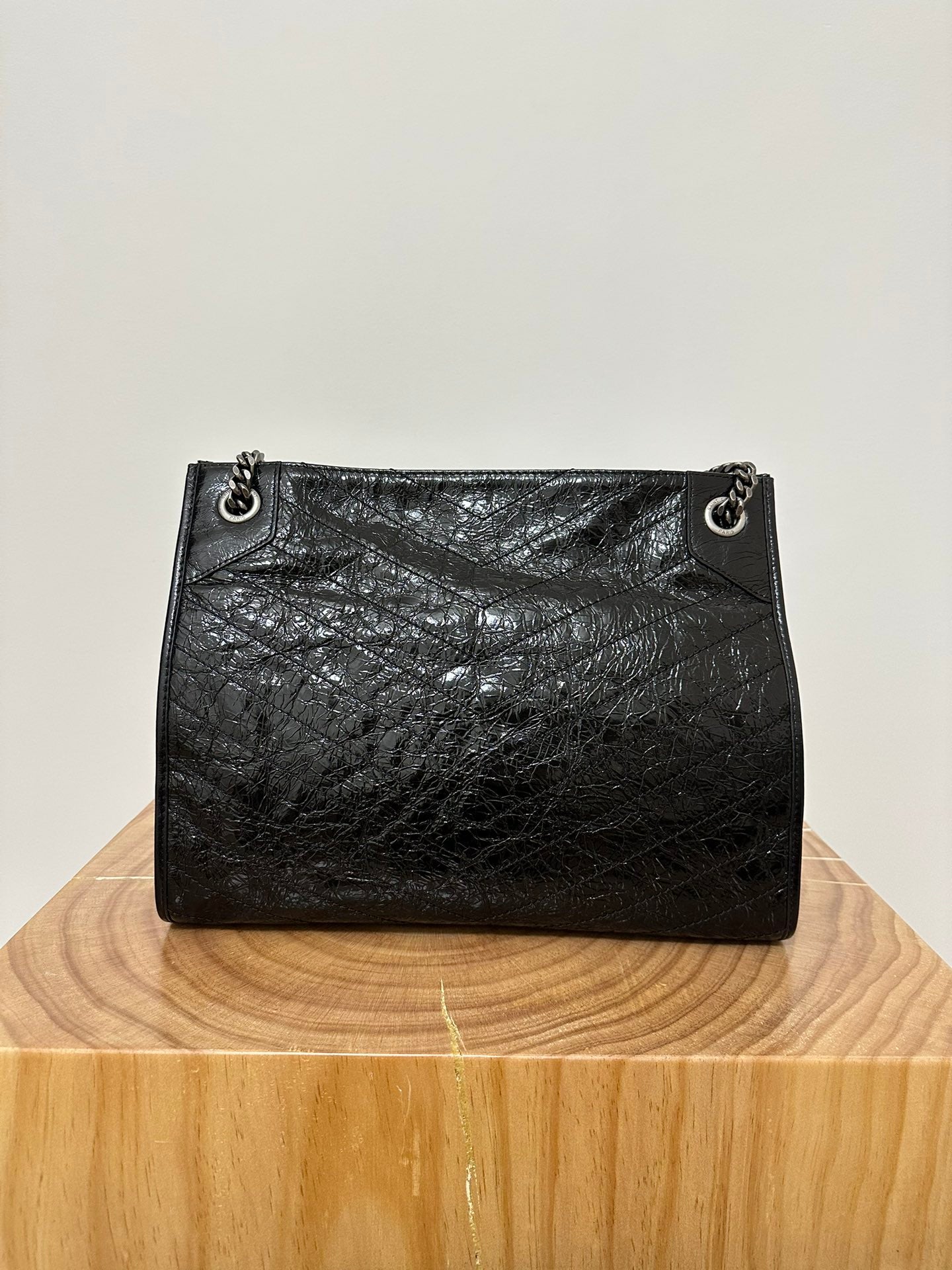 聖Y羅-Niki Shopping Bag 黑色古銀鏈