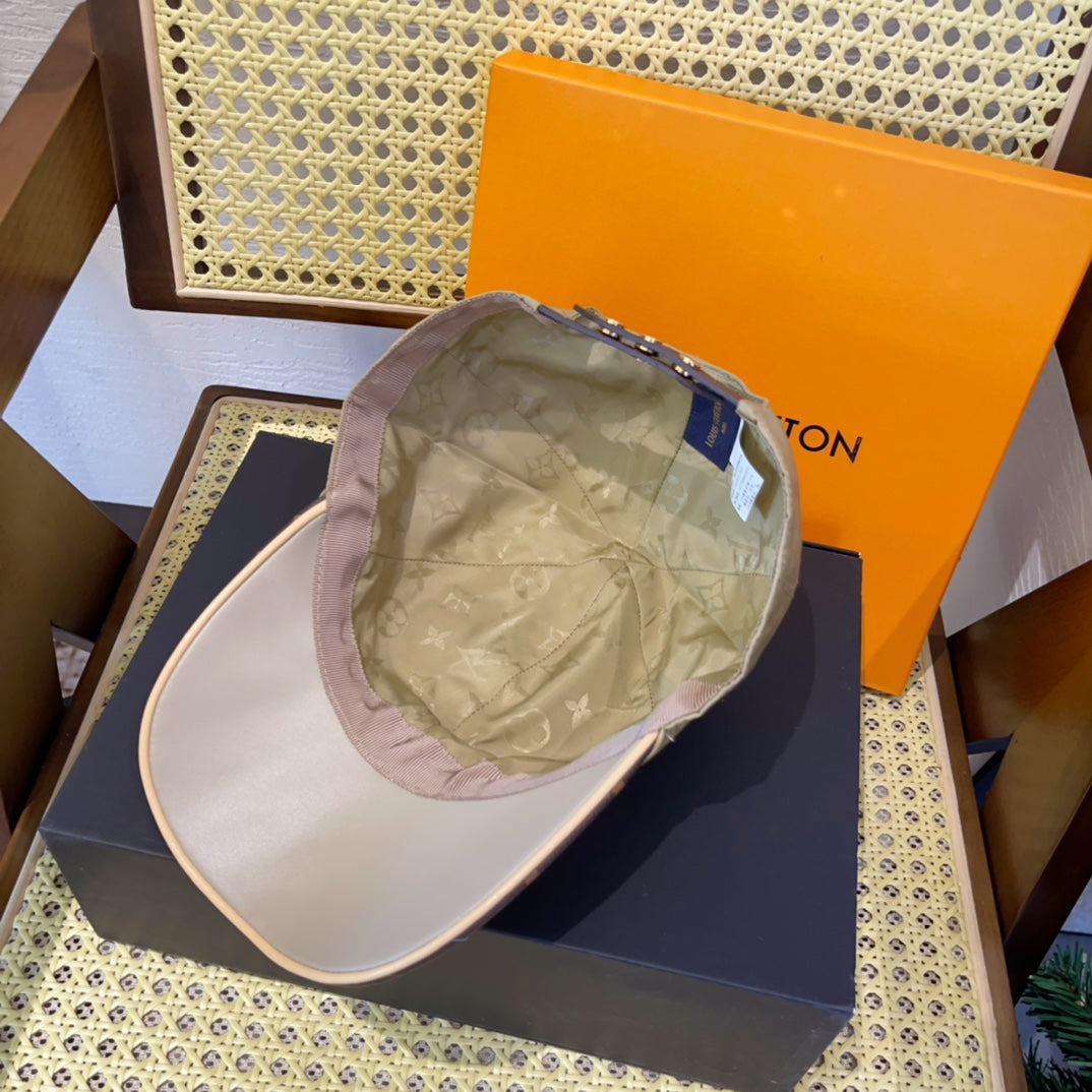 路L家-復刻版老花棒球帽 卡其