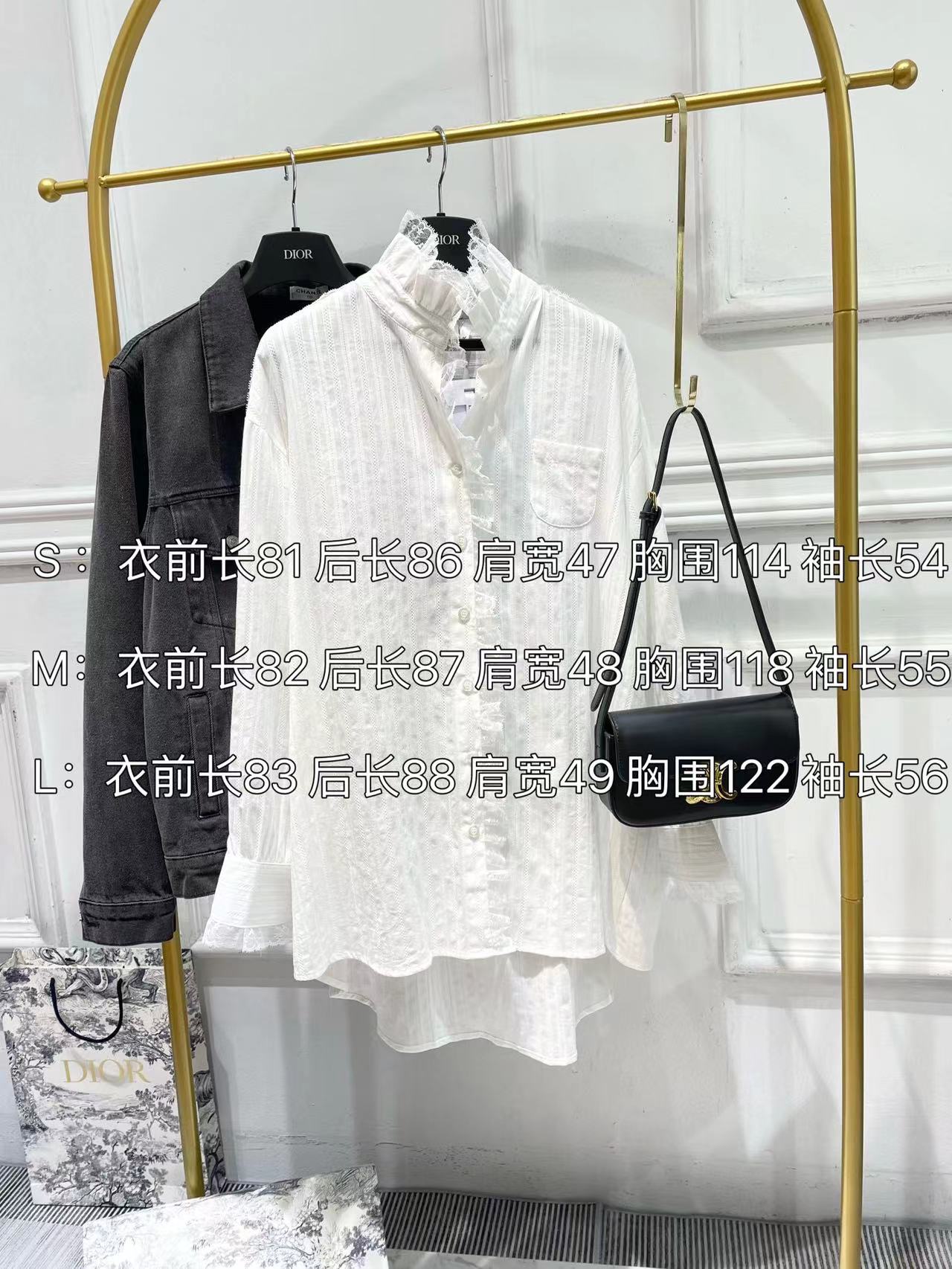 迪D家-2403 復古宮廷風拼接蕾絲襯衫