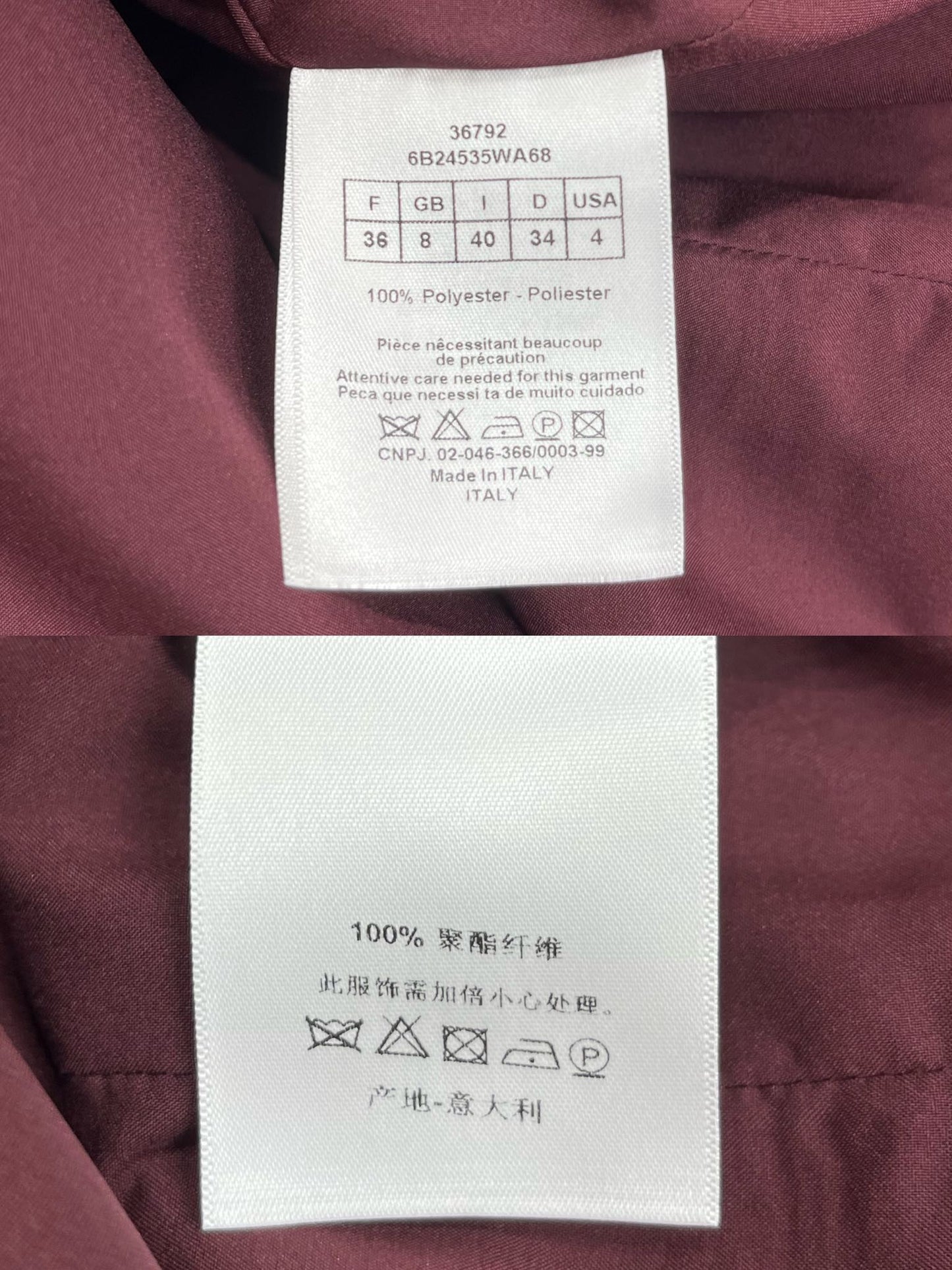 迪D家-2403 24SS春夏新款翻領老花連身裙 藍色