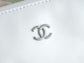 小香家-Chanel 22號手袋 橫版 白銀色